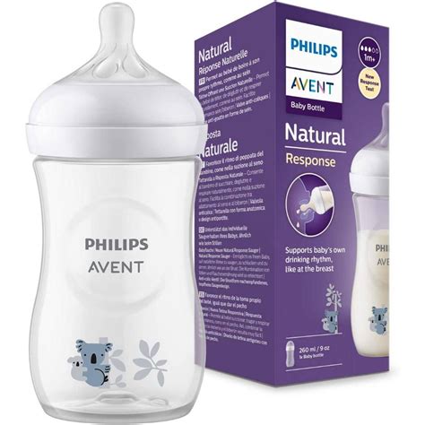 avent 260|Avent Natural/Natural Response Bottle 9oz/260ml Twin Pack .
